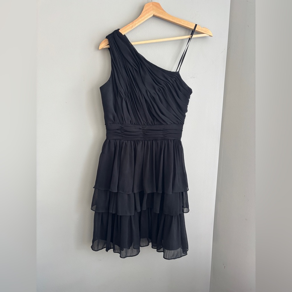 Max And Cleo one strap Mini Dress Black Size 4 Party Evening Cocktail